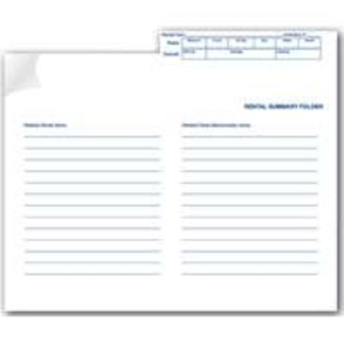 Centurion GF 1020 Rental Summary Folder - White