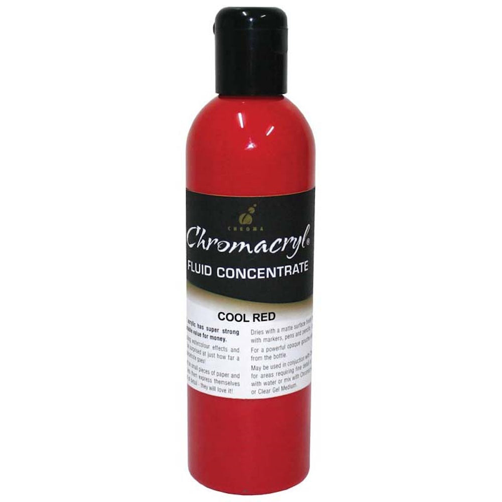 Chromacryl Fluid Concentrate 250mL - Cool Red