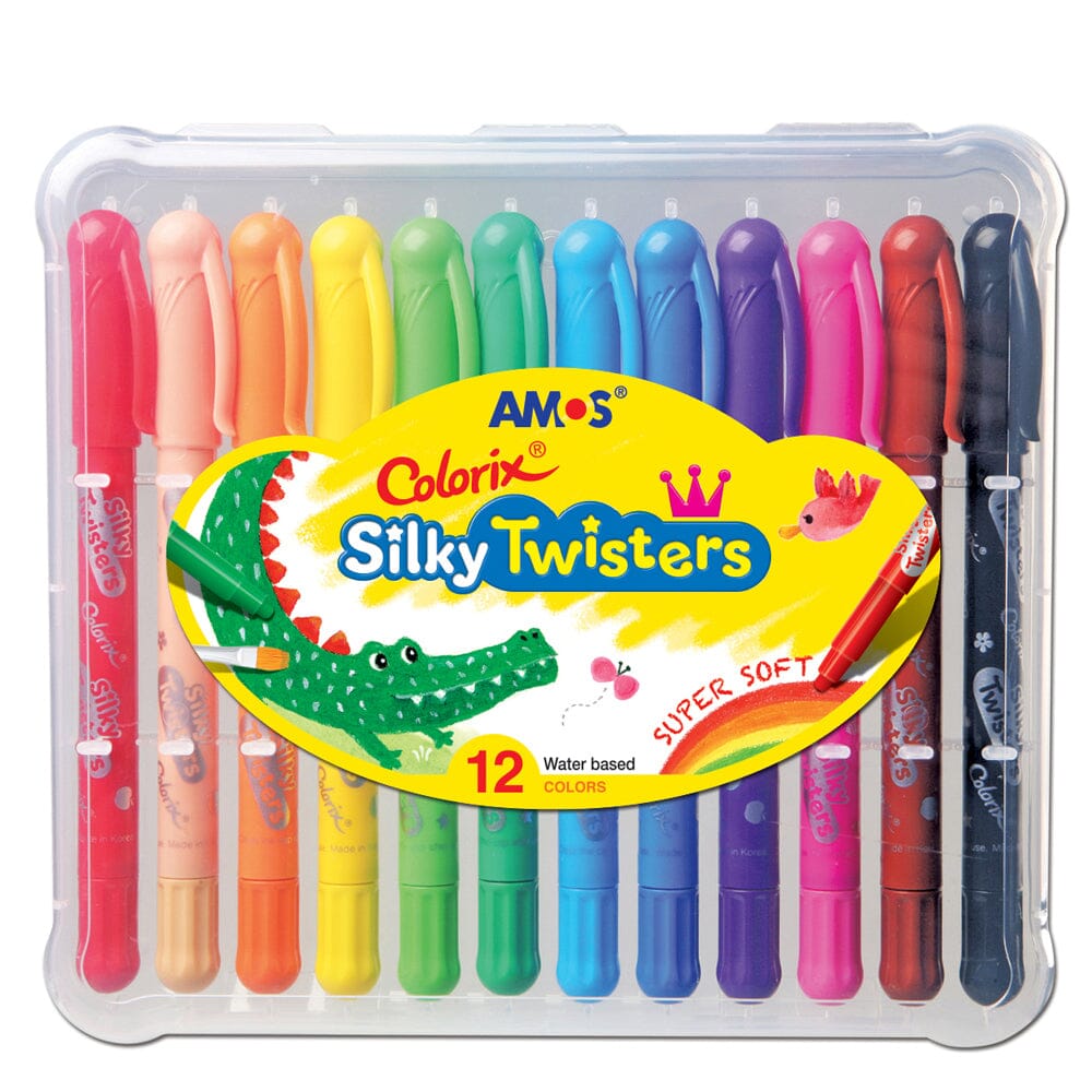 Amos 12pk Colorix Silky Twisters Classic Colours