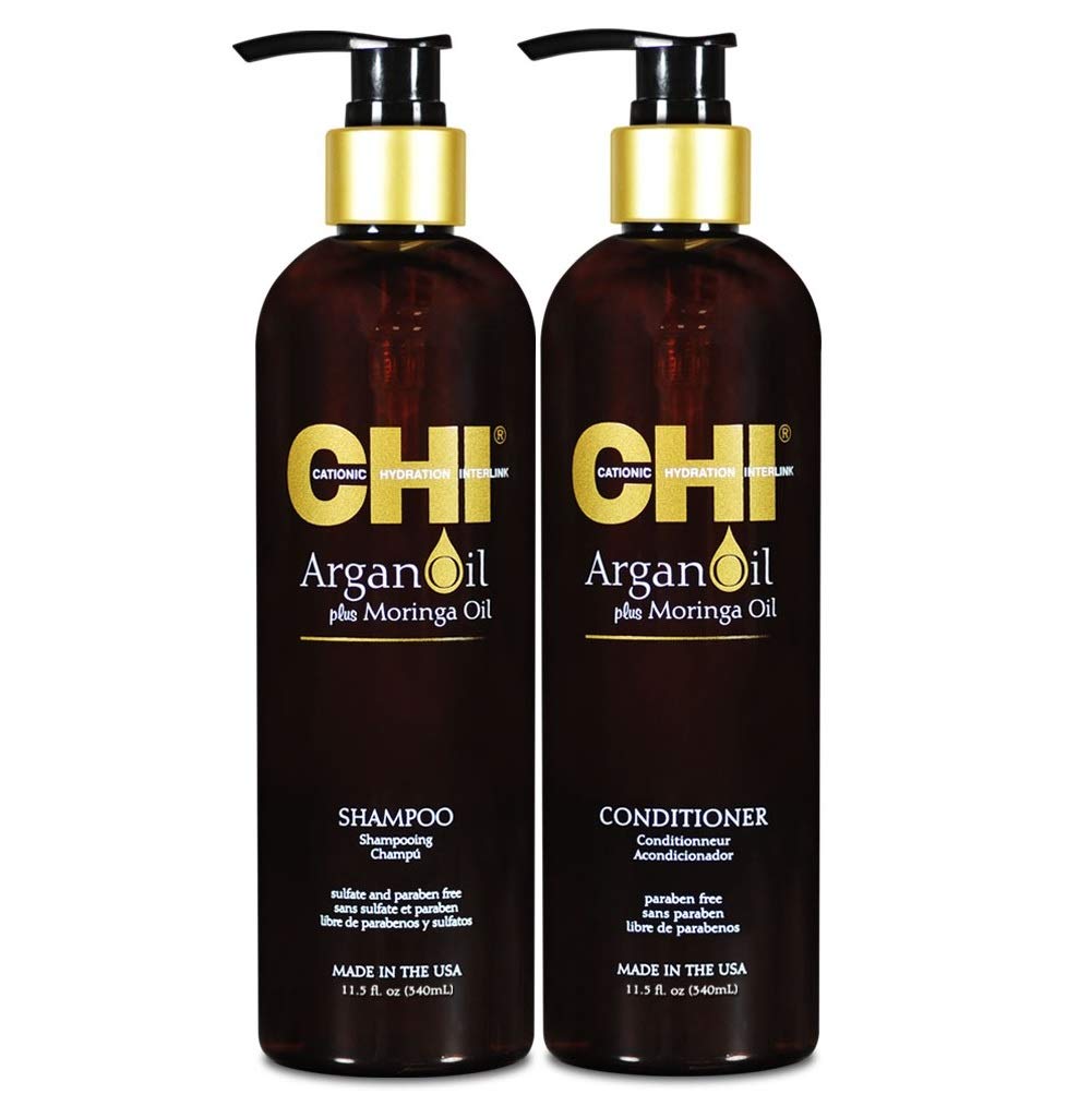 Chi Argan Oil Plus Moringa Oil Shampoo & Conditioner Duo 11.5oz