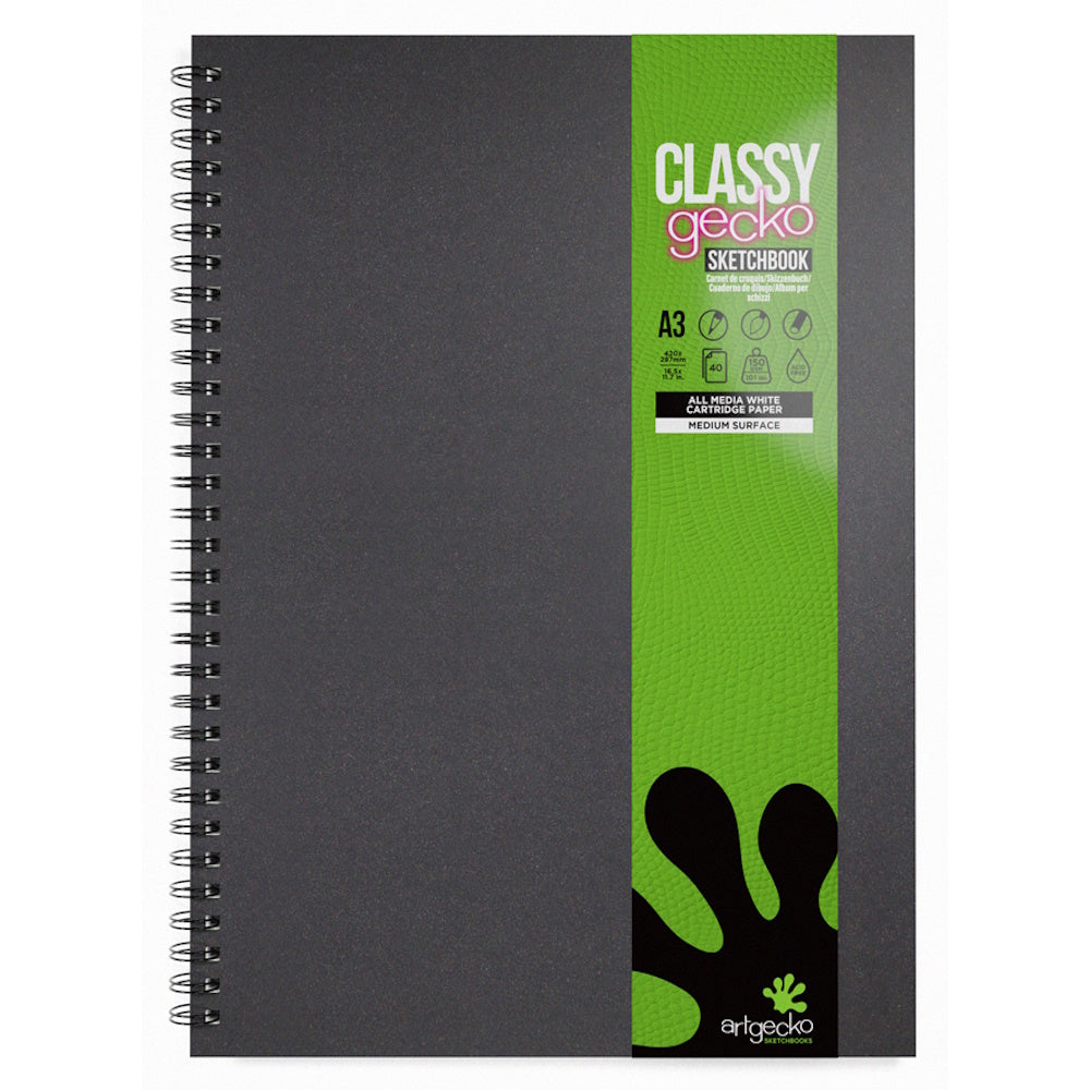 Artgecko Classy Sketchbook A3 80 Pages 40 Sheets 150gsm White Paper