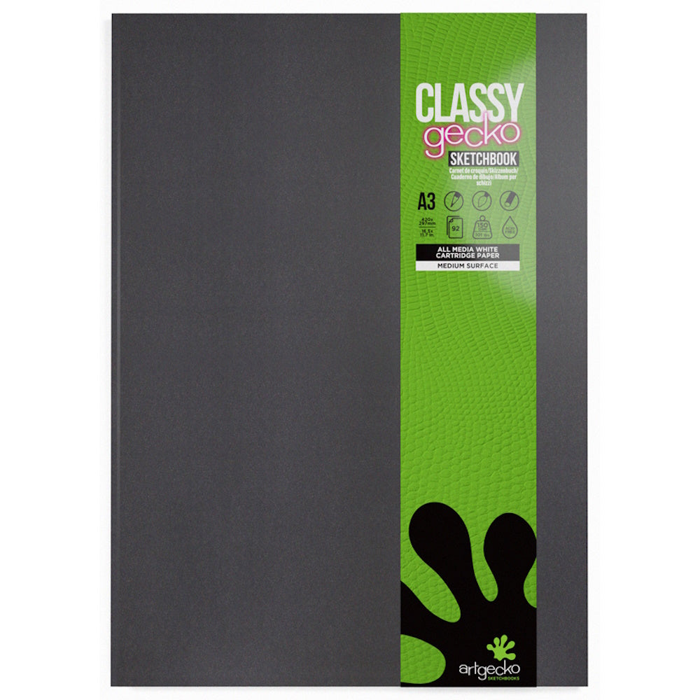 Artgecko Classy Sketchbook Casebound A3 92 Pages 46 Sheets 150gsm White Paper