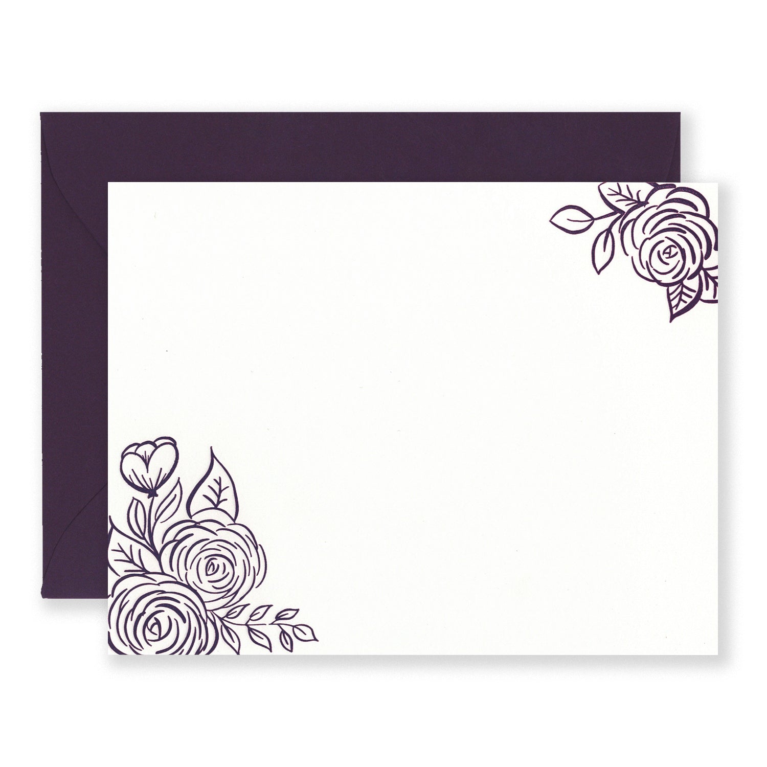 Brush Florals Stationery Set