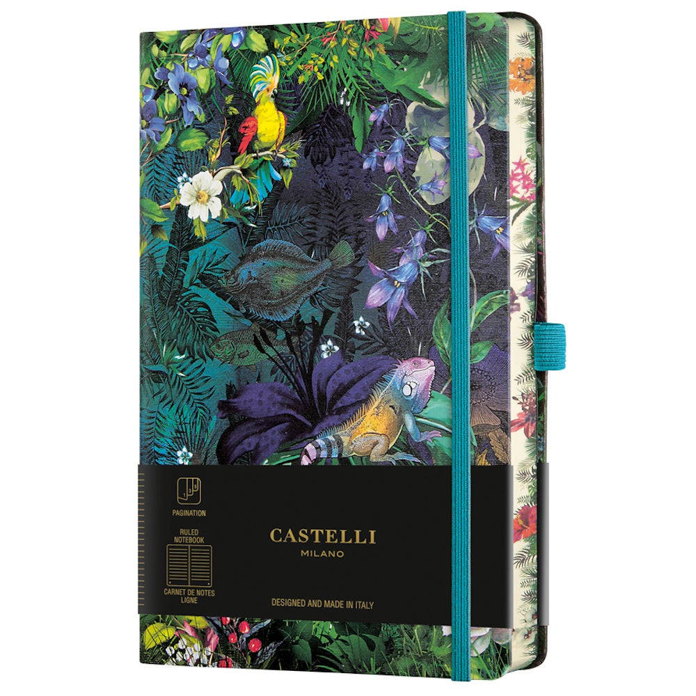 Castelli Notebook Eden A5 Ruled Lily
