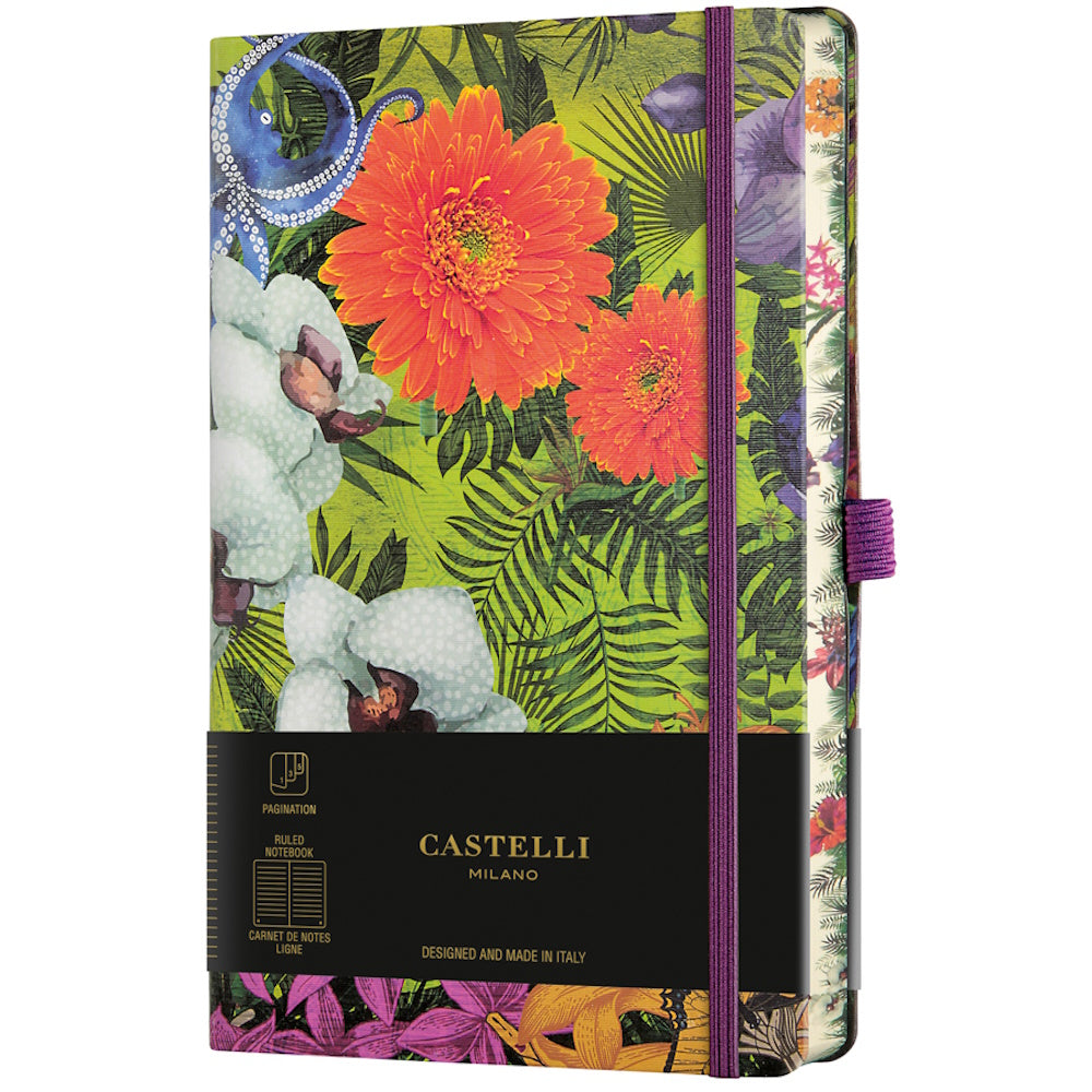 Castelli Notebook Eden A5 Ruled Orchid