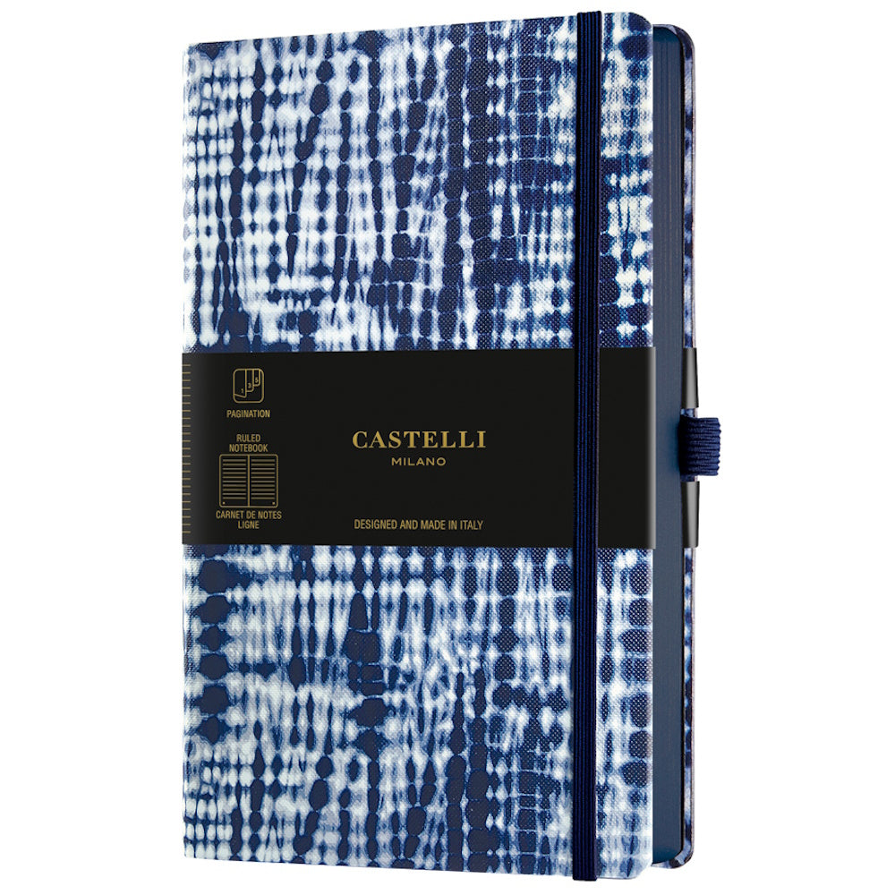 Castelli Notebook Shibori A5 Ruled Jute