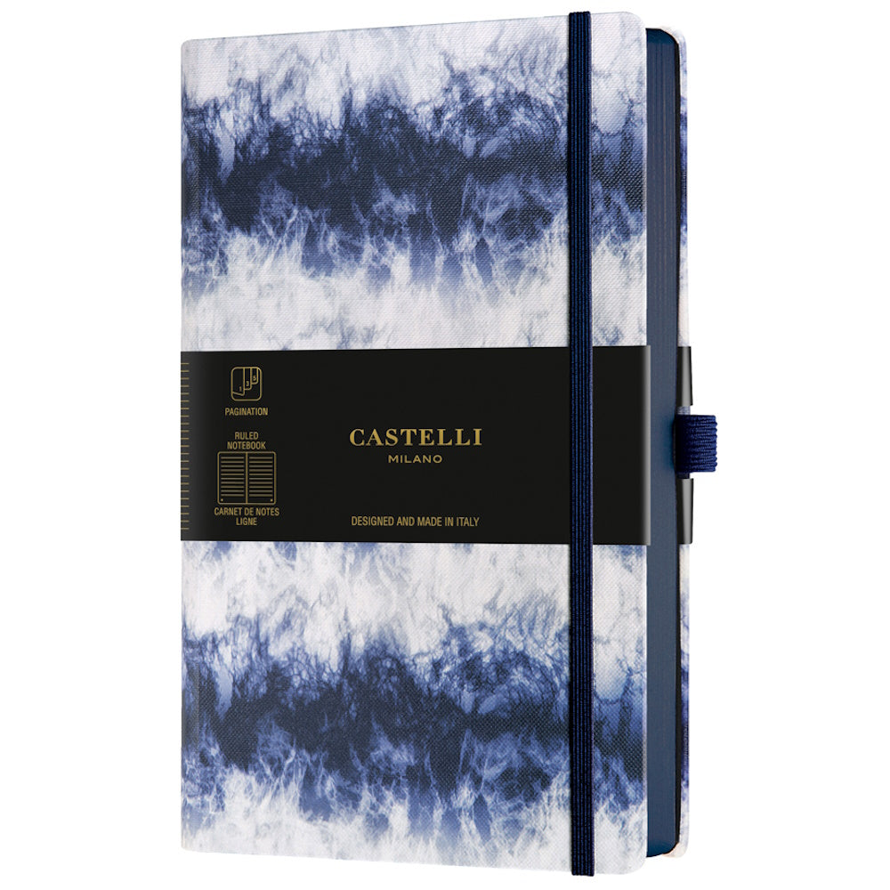 Castelli Notebook Shibori A5 Ruled Steam