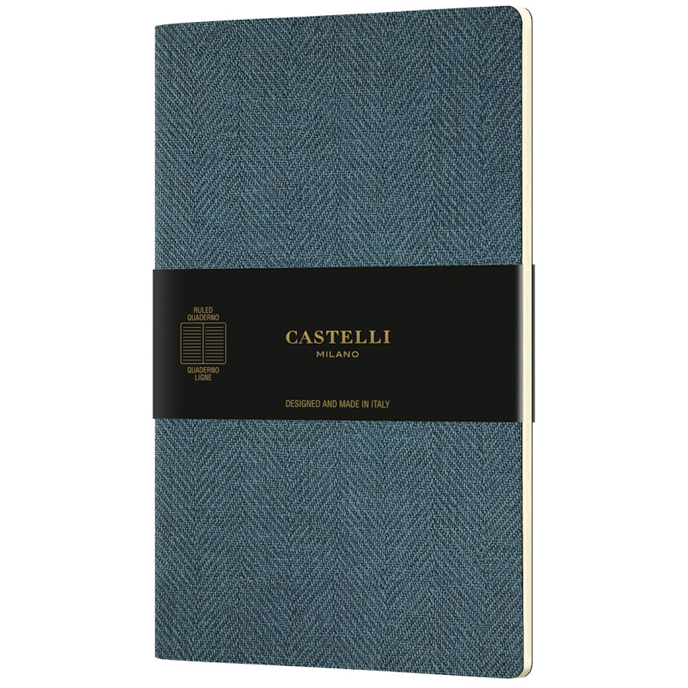 Castelli Quaderno Notebook A5 Harris Blue