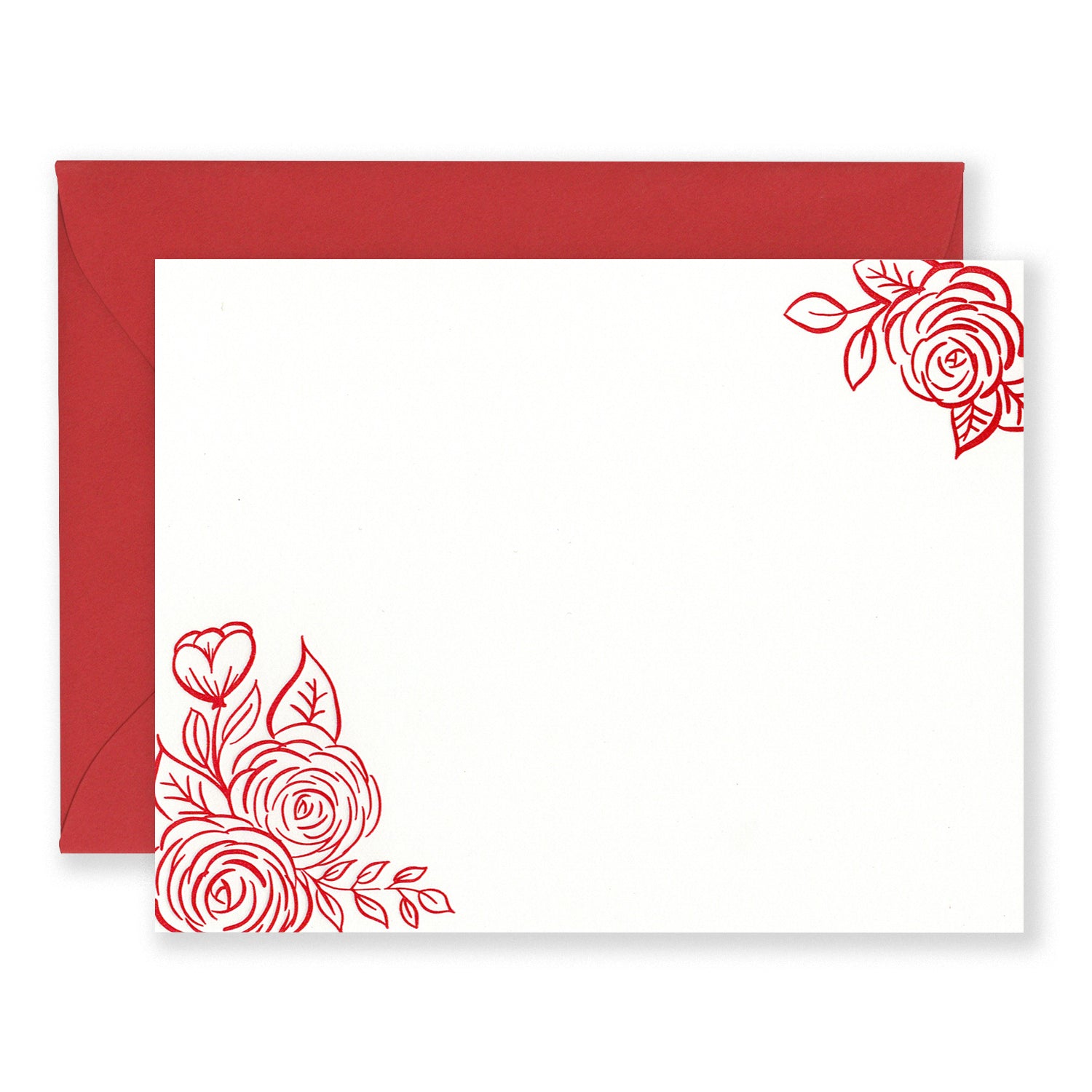 Brush Florals Stationery Set