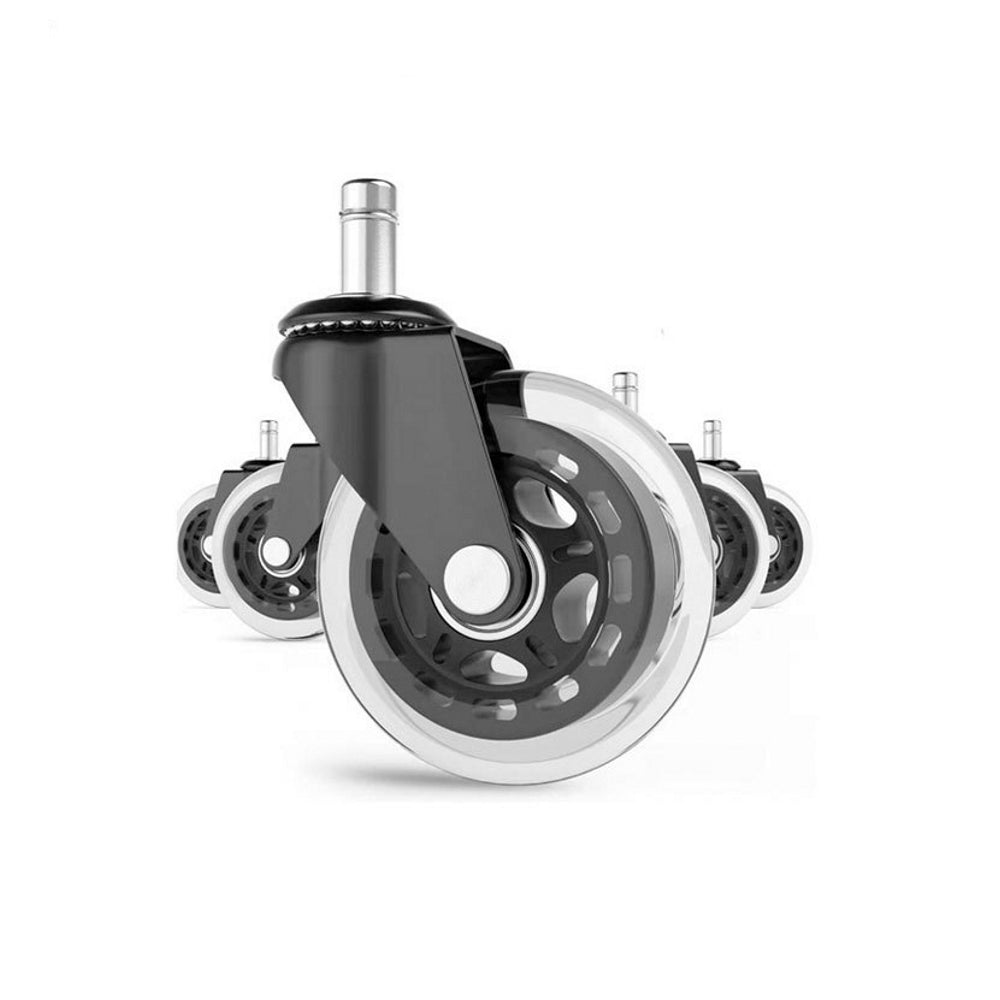 5pk Wood Safe Office Chair Wheels Replacement
