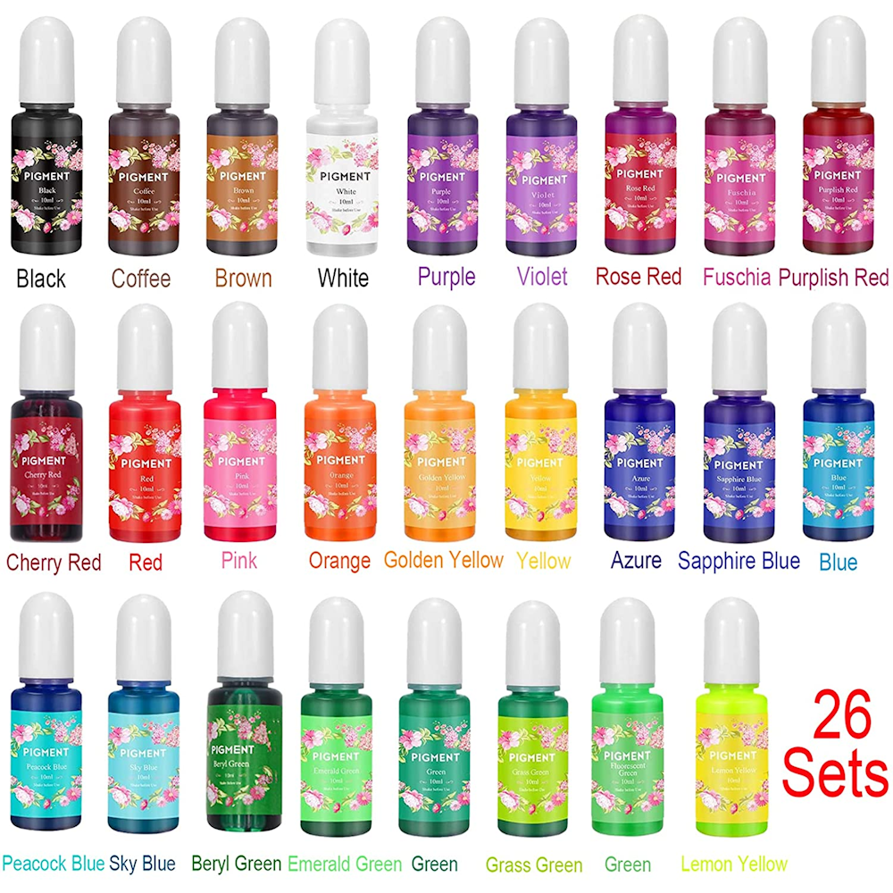 26 Colors Translucent Epoxy Resin Colorant